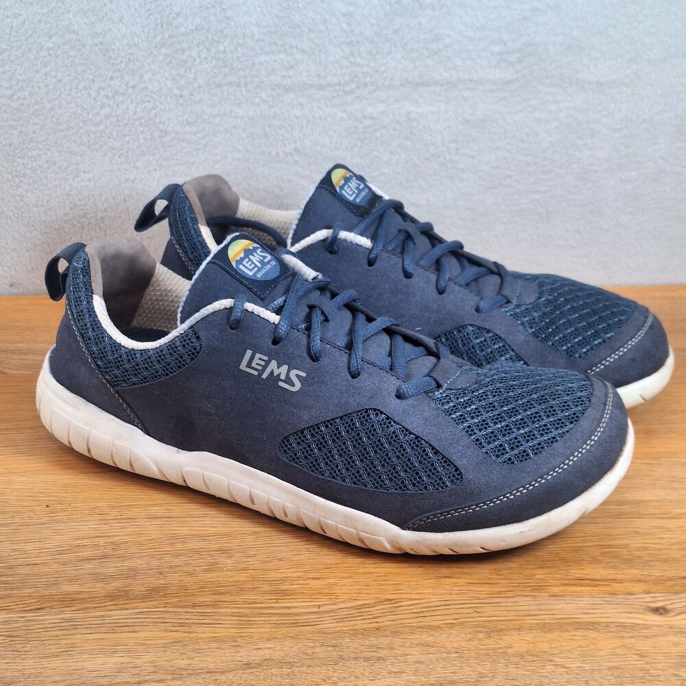 Lems Primal 3 Men's 11 Women's 12.5 Eclipse Blue Barefoot Sneakers Lace-Up